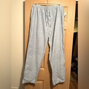 NWT Bailey's Point 100% Light Blue Linen Pants